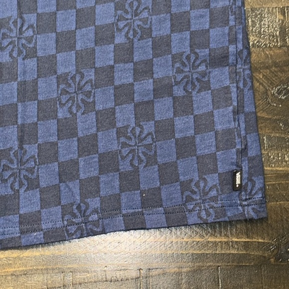 (EUC) VANS Blue Short Sleeve Checkerboard T-Shirt Men’s Size Medium - Picture 6 of 13